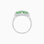 Load image into Gallery viewer, Art Deco Inspired Emerald Cut Ring with Diamonds and Gemstones - Shahin Jewelry
