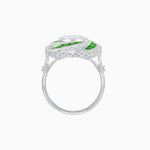 Load image into Gallery viewer, Art Deco-inspired Engagement Ring Swirl Design - Shahin Jewelry
