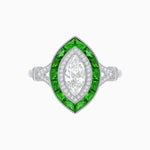 Load image into Gallery viewer, Art Deco Inspired Engagement ring with Diamond - Shahin Jewelry
