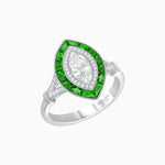 Load image into Gallery viewer, Art Deco Inspired Engagement ring with Diamond - Shahin Jewelry
