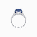 Load image into Gallery viewer, Art Deco Inspired Four-Marquise Geometric Panel Ring - Shahin Jewelry