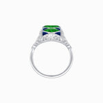 Load image into Gallery viewer, Art Deco Inspired Four-Marquise Geometric Panel Ring - Shahin Jewelry