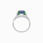Load image into Gallery viewer, Art Deco Inspired Four-Marquise Geometric Panel Ring - Shahin Jewelry