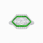 Load image into Gallery viewer, Art Deco Inspired Horisontal Diamond Ring - Shahin Jewelry
