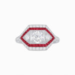 Load image into Gallery viewer, Art Deco Inspired Horisontal Diamond Ring - Shahin Jewelry
