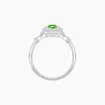 Load image into Gallery viewer, Art Deco Inspired Horisontal Fore Gems stone Ring with Diamond - Shahin Jewelry
