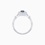 Load image into Gallery viewer, Art Deco Inspired Horisontal Fore Gems stone Ring with Diamond - Shahin Jewelry
