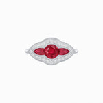 Load image into Gallery viewer, Art Deco Inspired Horisontal Three Stone Ring - Shahin Jewelry
