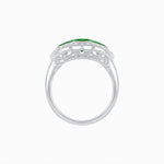 Load image into Gallery viewer, Art Deco Inspired Horisontal Three Stone Ring - Shahin Jewelry
