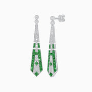 Art Deco Inspired Lozenge Shape Earrings - Shahin Jewelry