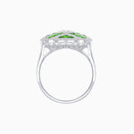 Load image into Gallery viewer, Art Deco Inspired Marquise Cut Sea Wave Design Gemstone Ring - Shahin Jewelry