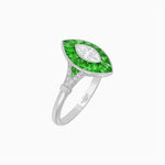 Load image into Gallery viewer, Art Deco Inspired Marquise Diamond Ring - Shahin Jewelry
