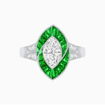 Load image into Gallery viewer, Art Deco Inspired Marquise Diamond Ring - Shahin Jewelry
