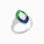 Load image into Gallery viewer, Art Deco Inspired Marquise Diamond Ring - Shahin Jewelry
