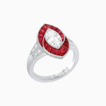 Load image into Gallery viewer, Art Deco Inspired Marquise Diamond Ring - Shahin Jewelry
