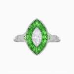 Load image into Gallery viewer, Art Deco Inspired Marquise Diamond Ring - Shahin Jewelry
