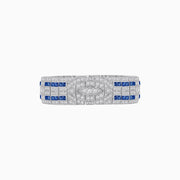 Art Deco Inspired Marquise Shaped Diamond And Gemstone Bracelet - Shahin Jewelry