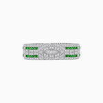 Load image into Gallery viewer, Art Deco Inspired Marquise Shaped Diamond And Gemstone Bracelet - Shahin Jewelry
