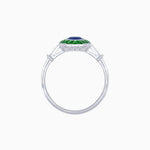 Load image into Gallery viewer, Art Deco Inspired Marquise shaped Gemstone Ring - Shahin Jewelry
