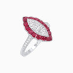 Load image into Gallery viewer, Art Deco Inspired Marquise shaped Ring - Shahin Jewelry
