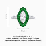 Load image into Gallery viewer, Art Deco Inspired Marquise shaped Ring - Shahin Jewelry
