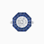 Load image into Gallery viewer, Art Deco Inspired Octagon Ring - Shahin Jewelry
