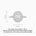 Load image into Gallery viewer, Art Deco Inspired Octagon - shaped with Diamond Ring - Shahin Jewelry
