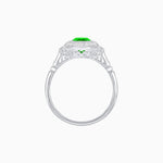 Load image into Gallery viewer, Art Deco Inspired Octagon - shaped with Gemstone Ring - Shahin Jewelry
