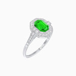 Load image into Gallery viewer, Art Deco Inspired Octagon - shaped with Gemstone Ring - Shahin Jewelry
