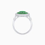 Load image into Gallery viewer, Art Deco Inspired Octagonal French-Cut Gemstone Ring - Shahin Jewelry