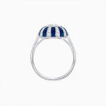 Load image into Gallery viewer, Art Deco Inspired Oval Calibré-Cut Sunburst Dome Ring - Shahin Jewelry