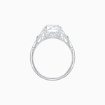 Load image into Gallery viewer, Art Deco Inspired Oval Cut Ring with Gemstone Side Accents - Shahin Jewelry