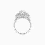 Load image into Gallery viewer, Art Deco Inspired Oval Cut Tapered Baguette Halo Ring - Shahin Jewelry
