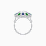 Load image into Gallery viewer, Art Deco Inspired Peacock Diamond Ring - Shahin Jewelry
