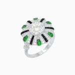 Load image into Gallery viewer, Art Deco Inspired Peacock Diamond Ring - Shahin Jewelry

