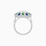 Load image into Gallery viewer, Art Deco Inspired Peacock Diamond Ring - Shahin Jewelry
