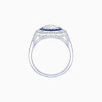 Load image into Gallery viewer, Art Deco Inspired Pear Cut Gemstone Double Halo Ring - Shahin Jewelry