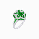 Load image into Gallery viewer, Art Deco Inspired pear shaped engagement ring with diamond - Shahin Jewelry