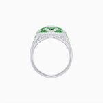 Load image into Gallery viewer, Art Deco Inspired pear shaped engagement ring with diamond - Shahin Jewelry
