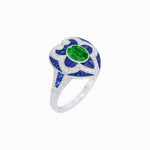 Load image into Gallery viewer, Art Deco Inspired pear shaped engagement ring with diamond - Shahin Jewelry
