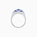 Load image into Gallery viewer, Art Deco Inspired pear shaped engagement ring with diamond - Shahin Jewelry
