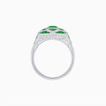 Load image into Gallery viewer, Art Deco Inspired pear shaped engagement ring with diamond - Shahin Jewelry