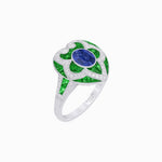 Load image into Gallery viewer, Art Deco Inspired pear shaped engagement ring with diamond - Shahin Jewelry