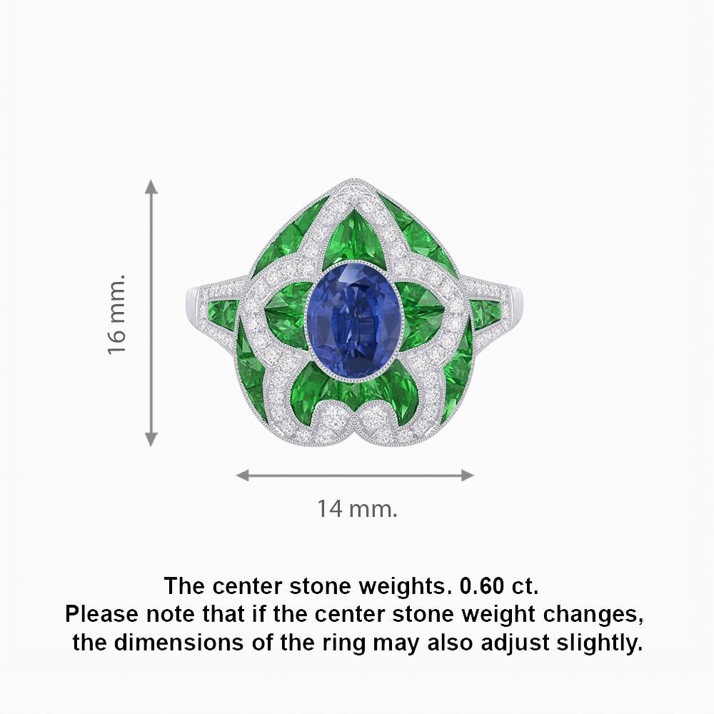 Art Deco Inspired pear shaped engagement ring with diamond - Shahin Jewelry