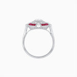 Load image into Gallery viewer, Art Deco Inspired Round Cut Navette Gemstone Cocktail Ring - Shahin Jewelry