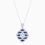 Load image into Gallery viewer, Art Deco Inspired Sea Wave Convertible Oval Ring and Pendant - Shahin Jewelry