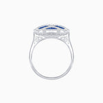 Load image into Gallery viewer, Art Deco Inspired Sea Wave Convertible Oval Ring and Pendant - Shahin Jewelry