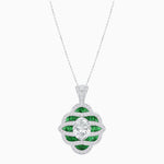 Load image into Gallery viewer, Art Deco Inspired Sea Wave Convertible Oval Ring and Pendant - Shahin Jewelry