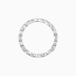 Load image into Gallery viewer, Art Deco Inspired Stackable Full Eternity Band with Geometric Gemstones - Shahin Jewelry