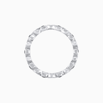 Load image into Gallery viewer, Art Deco Inspired Stackable Full Eternity Band with Geometric Gemstones - Shahin Jewelry